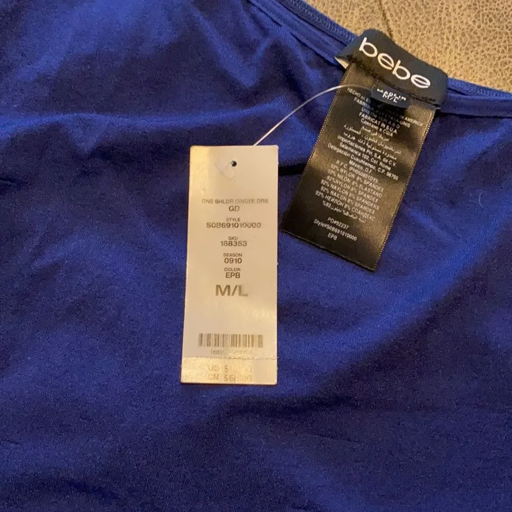 Bebe one shoulder dress - Picture 2 of 2